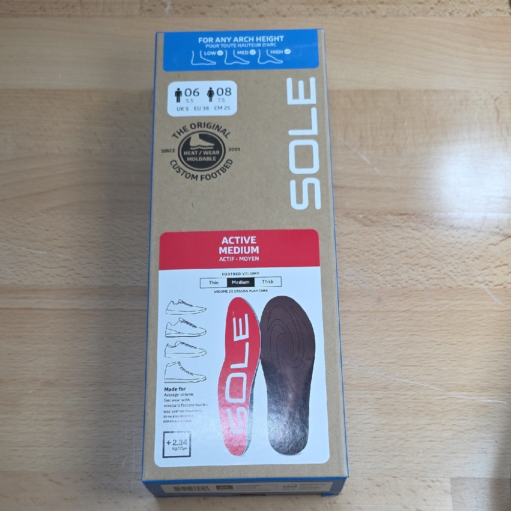 Sole Active Medium Insoles W7.5-8 M5.5-6